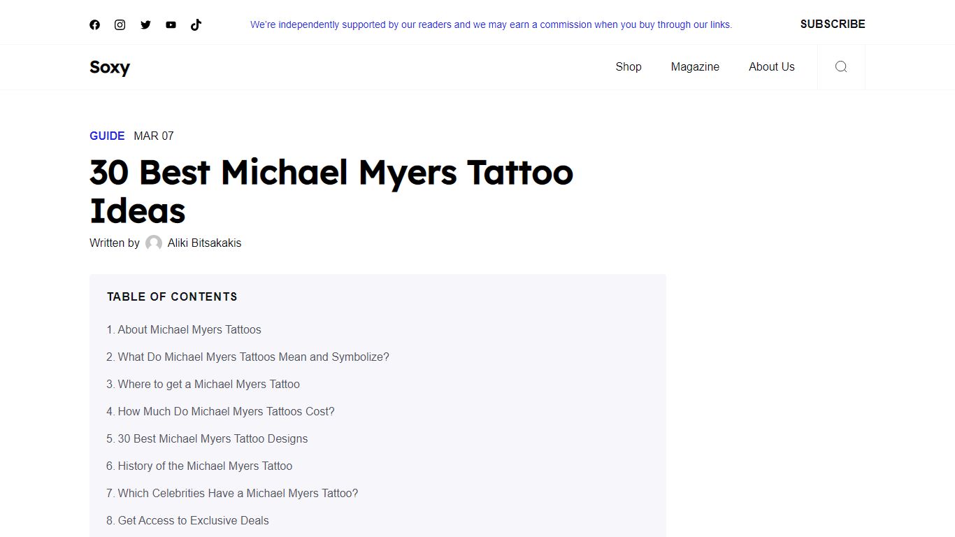 30 Best Michael Myers Tattoo Ideas - Read This First - Soxy